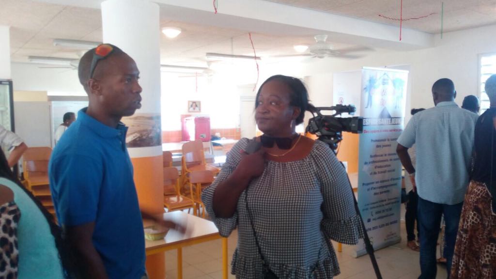 Mercredi 16 mai 2018, à l’école élémentaire Aline Hanson de Sandy-Ground