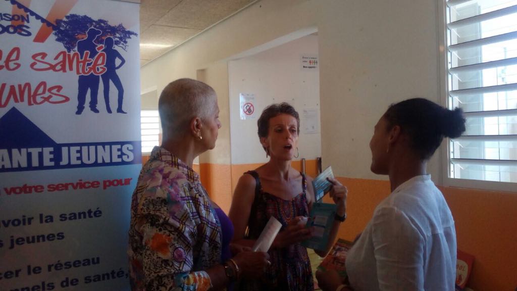 Mercredi 16 mai 2018, à l’école élémentaire Aline Hanson de Sandy-Ground