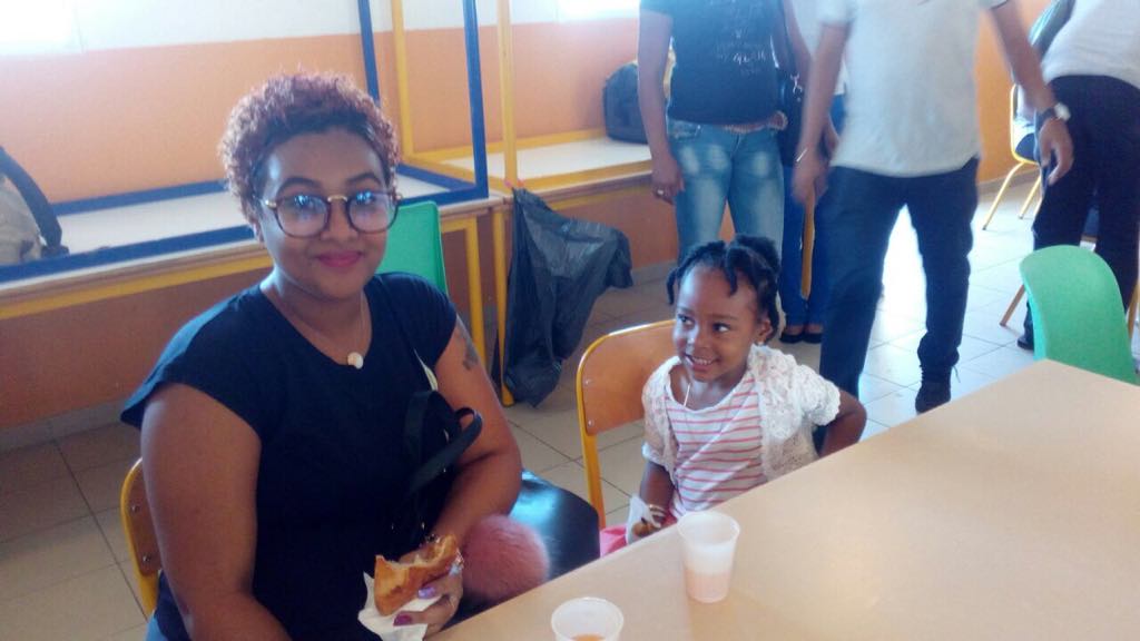 Mercredi 16 mai 2018, à l’école élémentaire Aline Hanson de Sandy-Ground