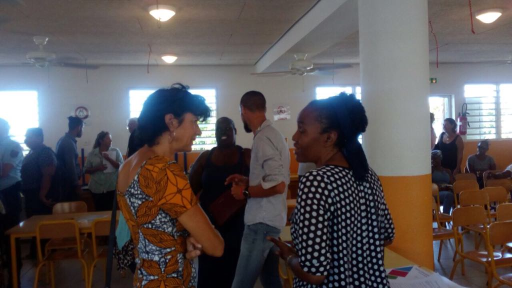 Mercredi 16 mai 2018, à l’école élémentaire Aline Hanson de Sandy-Ground