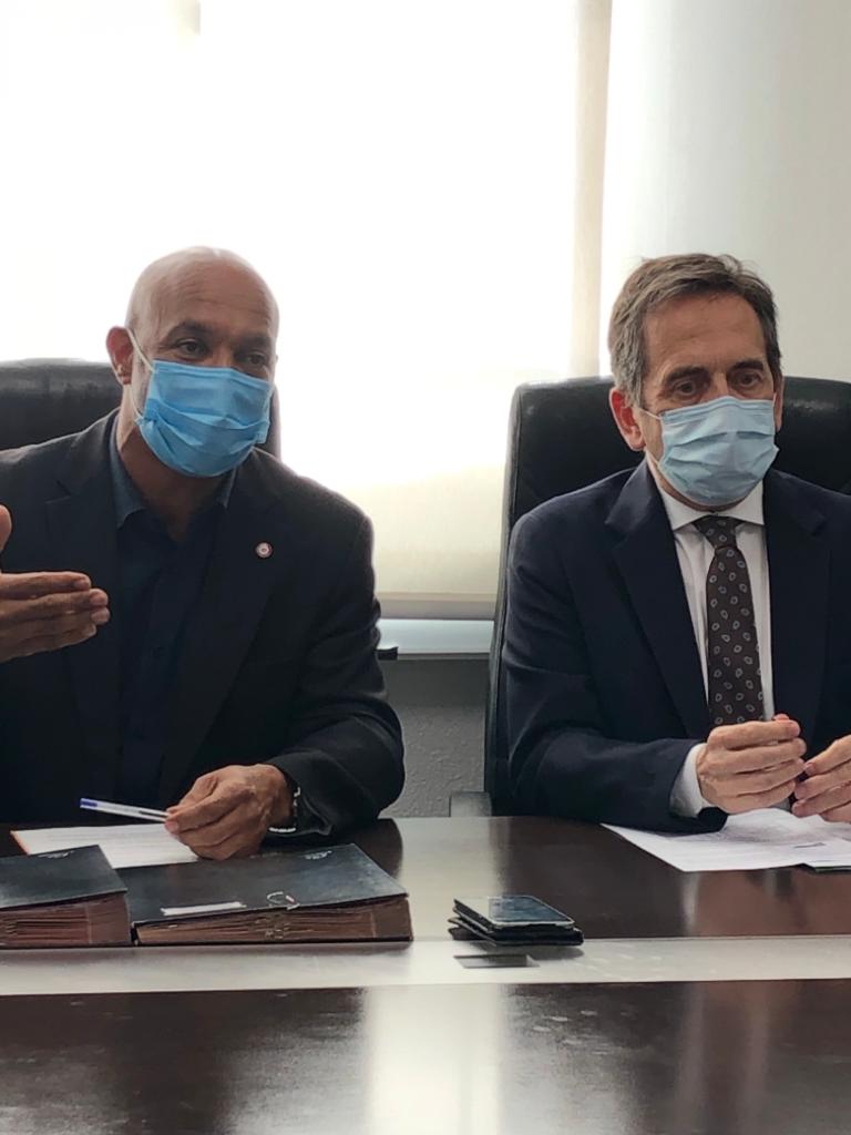 La signature de la convention 