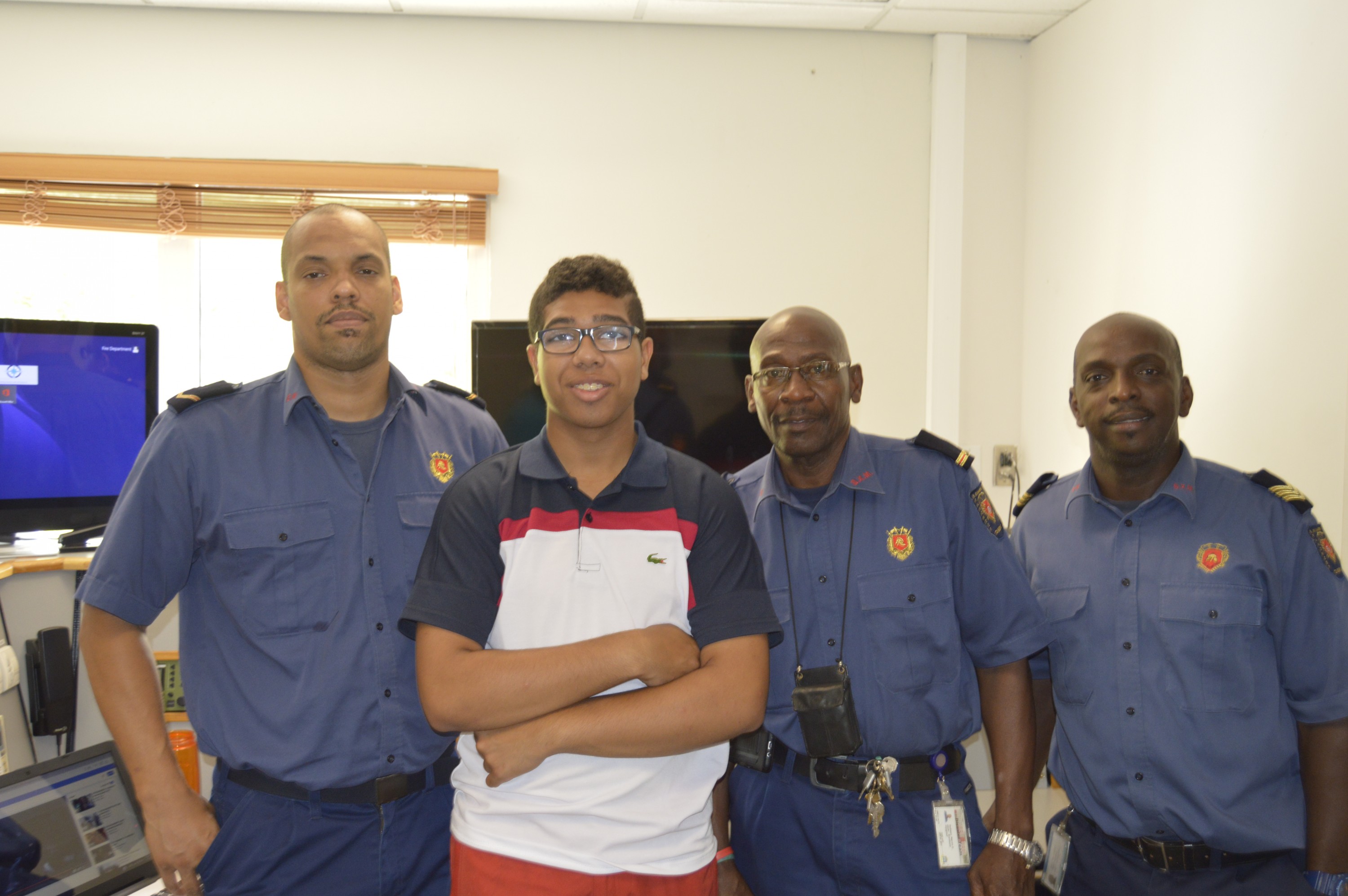 Rencontre avec les pompiers du centre de secours de Philipsburg