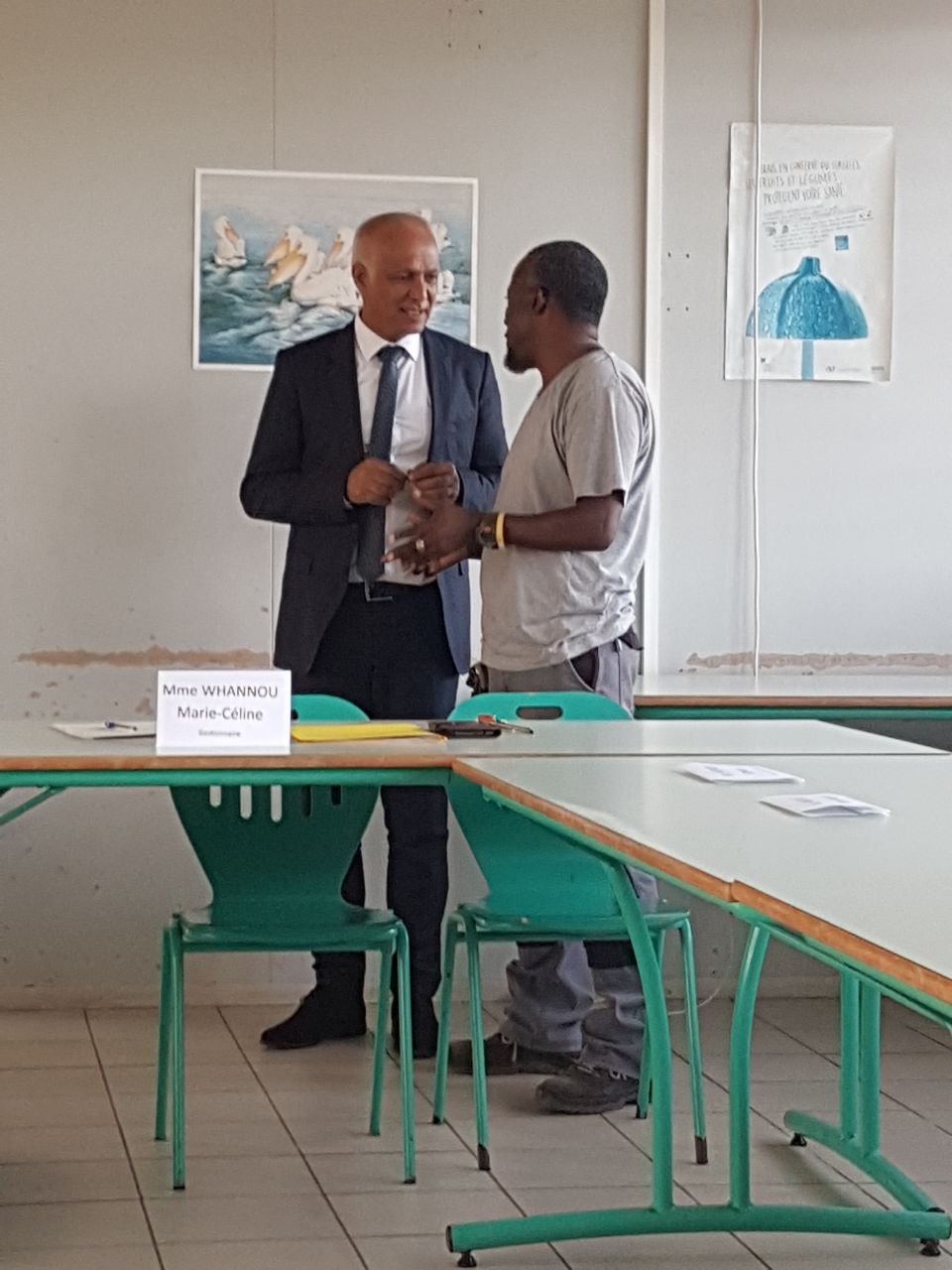 Alfred CHITTICK avec le recteur Mostafa FOURAR