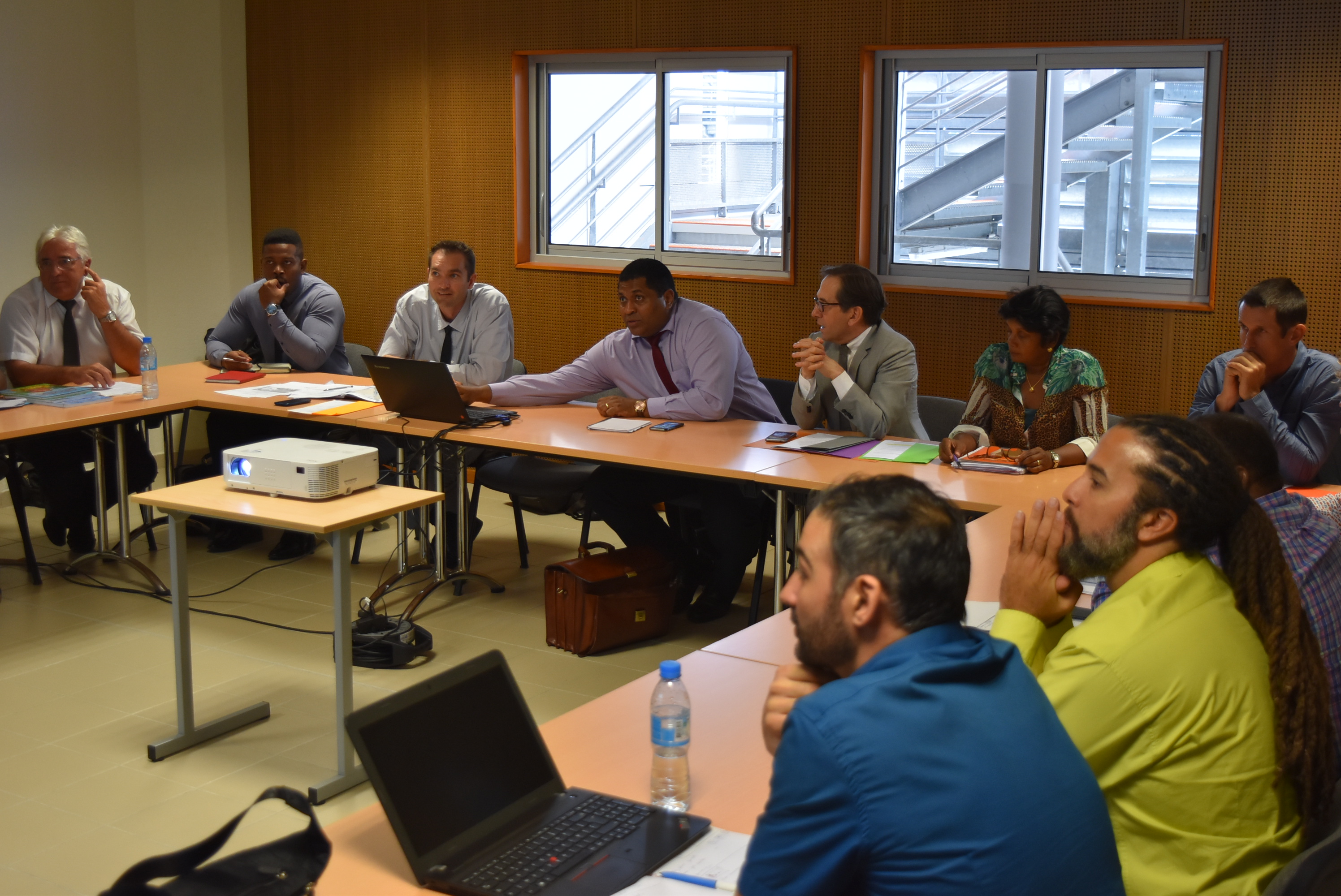 Séance de travail avec Monsieur le Recteur