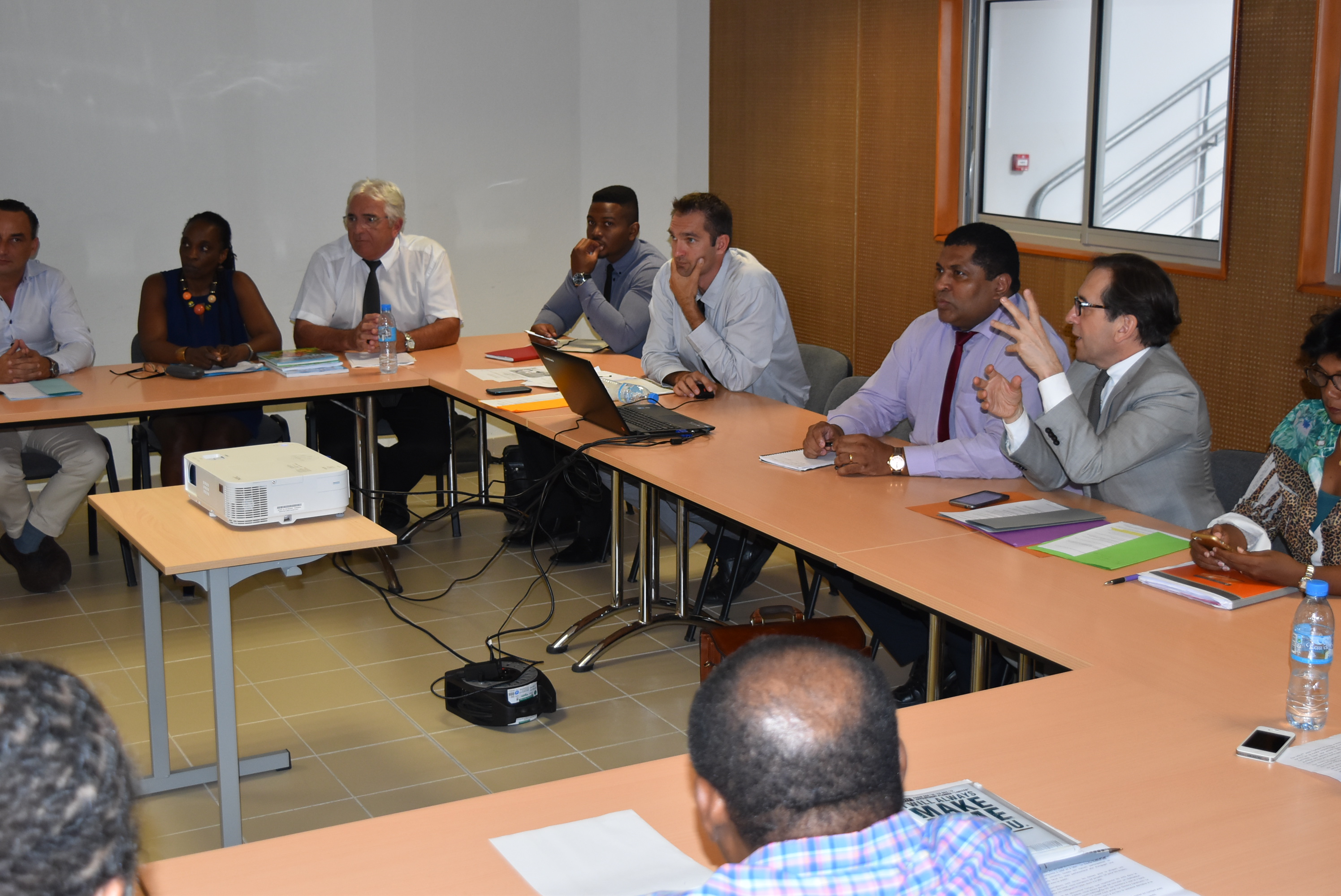 Séance de travail avec Monsieur le Recteur