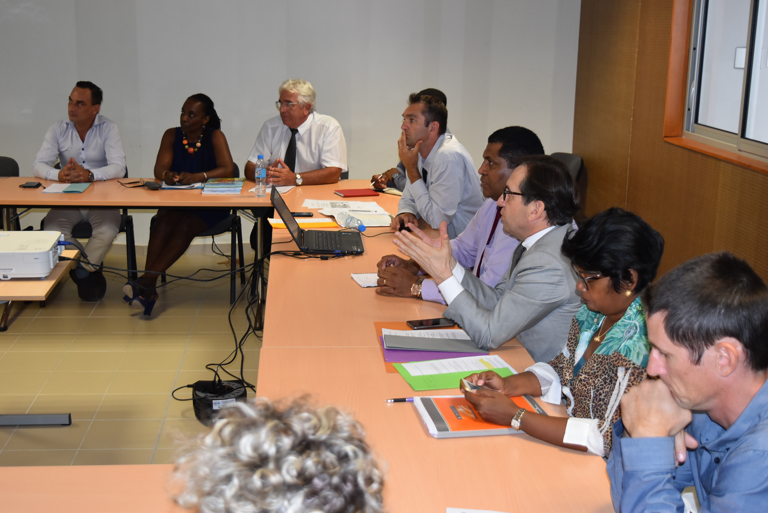 Séance de travail avec Monsieur le Recteur