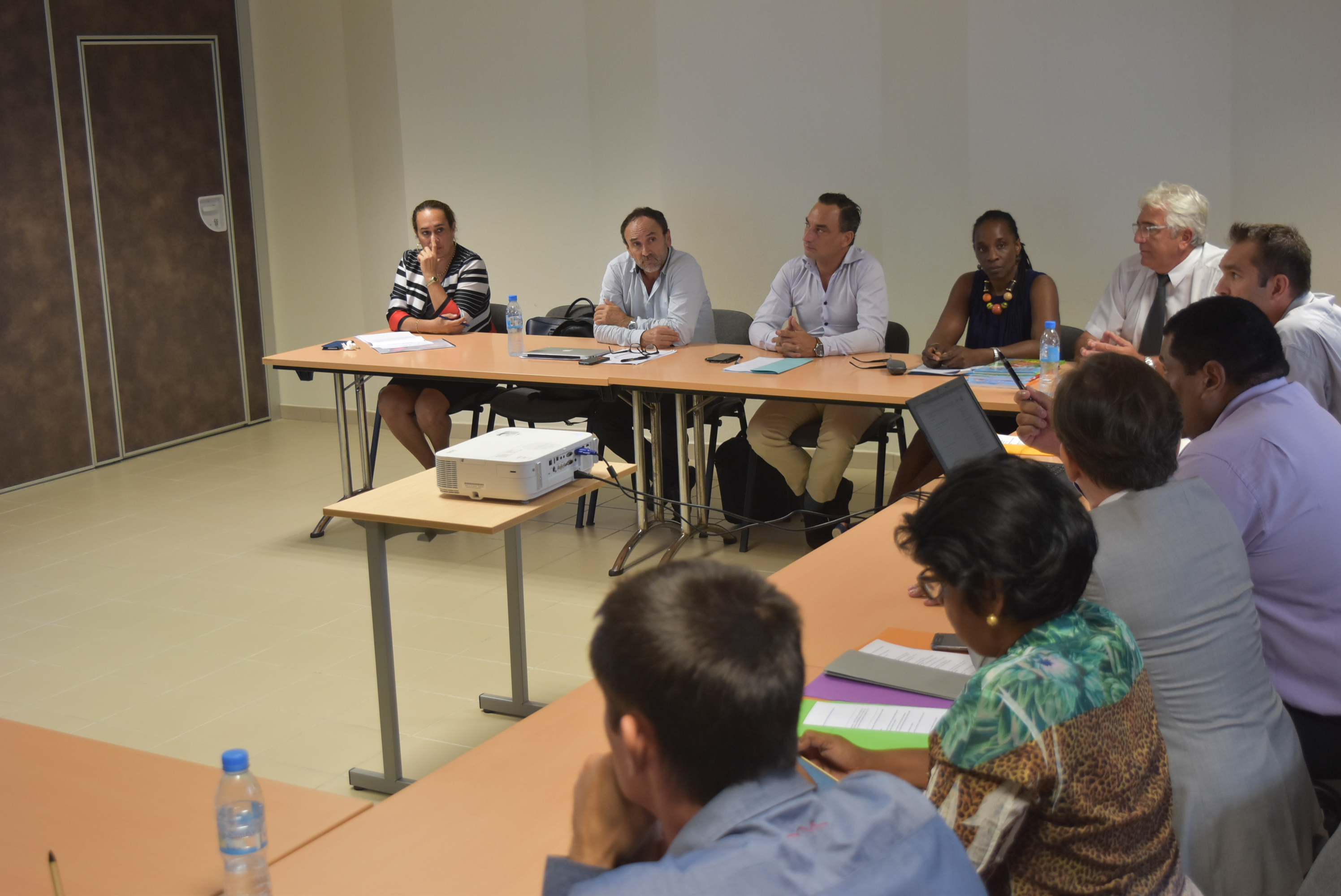 Séance de travail avec Monsieur le Recteur