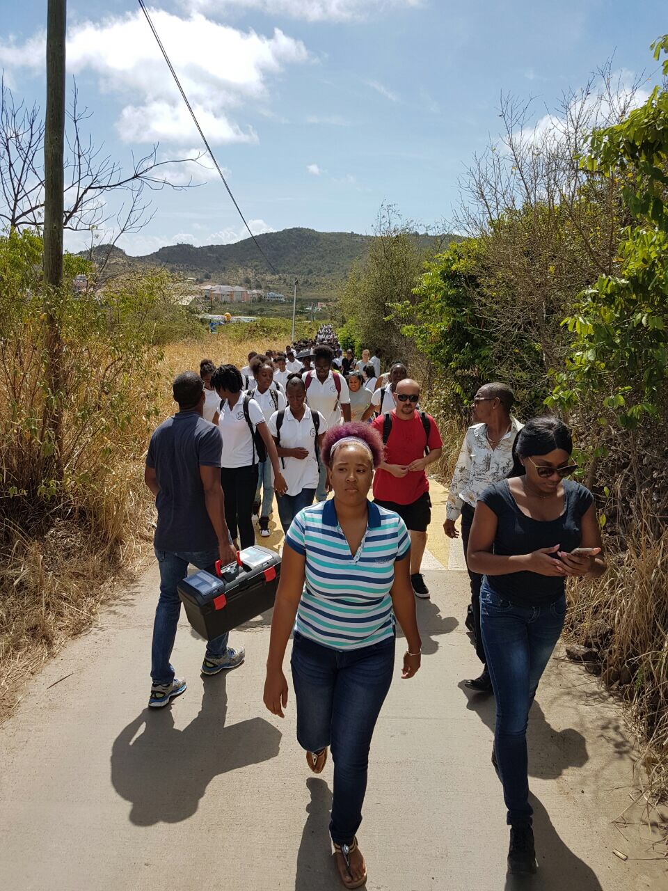 Exercice tsunami au collège de Quartier d'Orléans