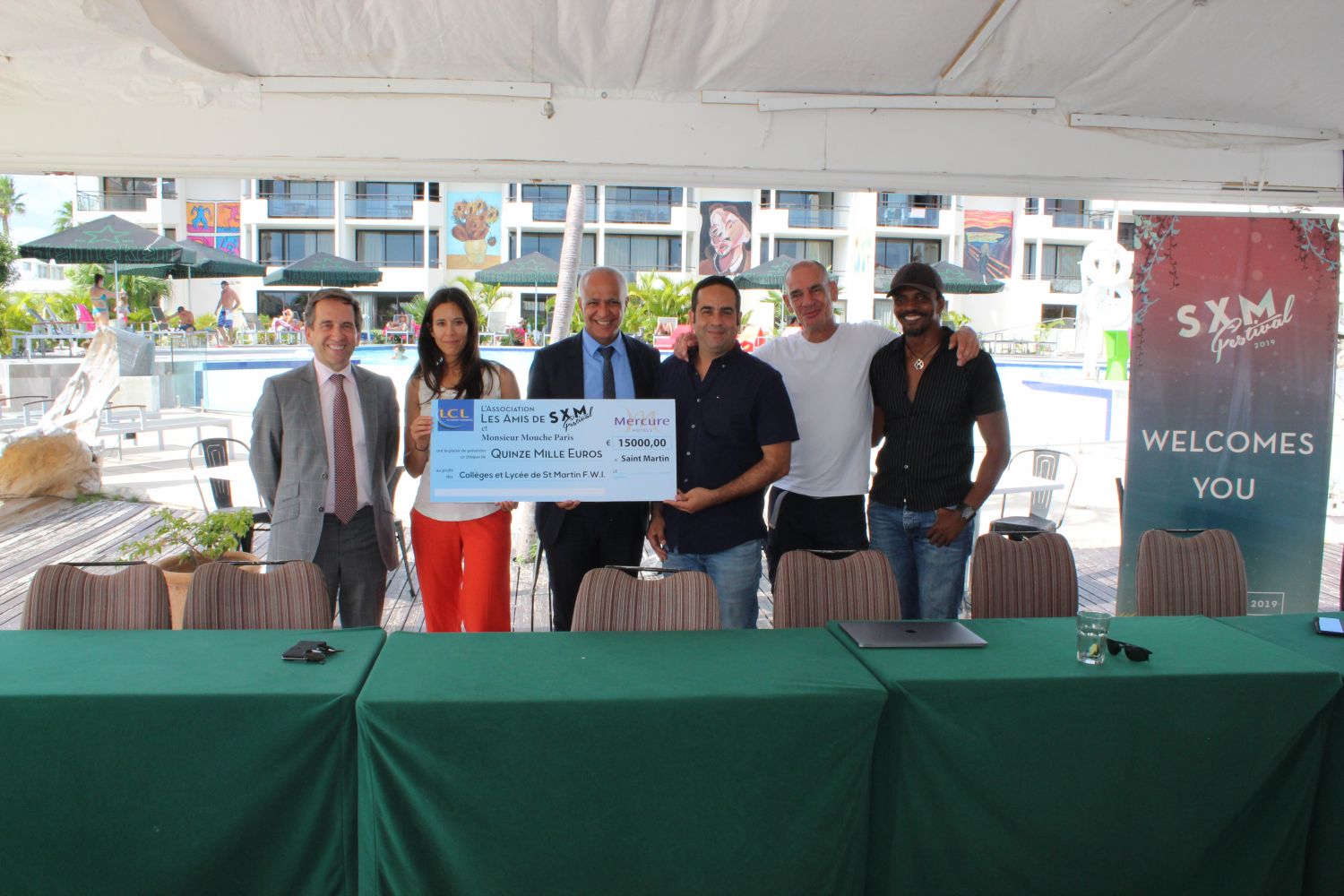 L'association SXM festival achète du matériel sportif pour les enfants de Saint-Martin