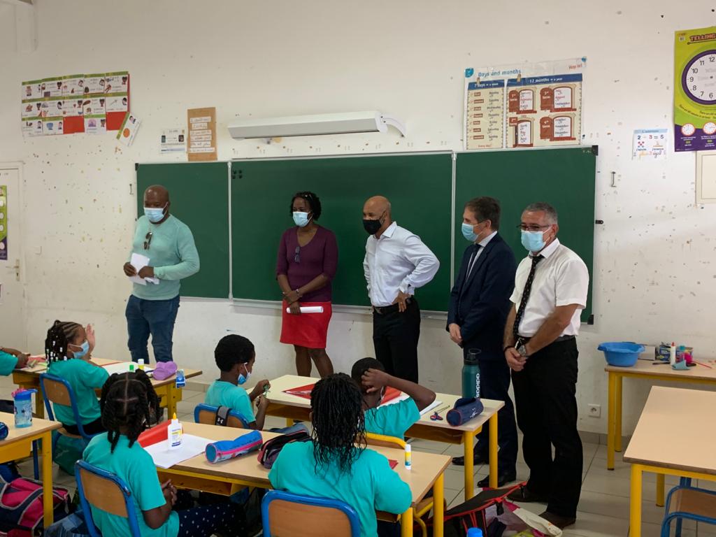 Visite de la classe bilingue de l'école Hervé Williams