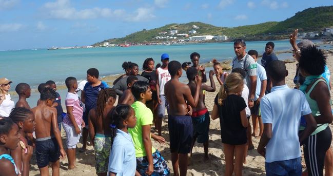 Intervention de Vincent Oliva, responsable du pôle éducation à l’environnement de la Réserve Naturelle Nationale de St-Martin