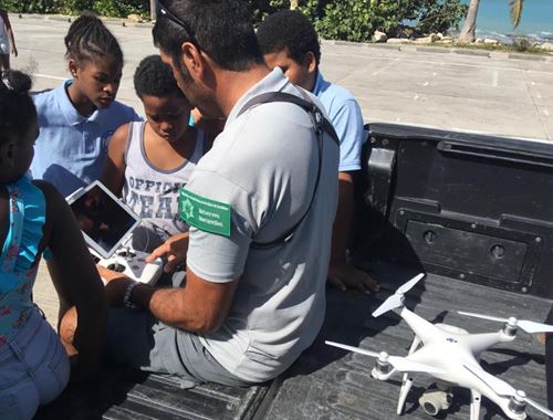 Intervention de Vincent Oliva, responsable du pôle éducation à l’environnement de la Réserve Naturelle Nationale de St-Martin