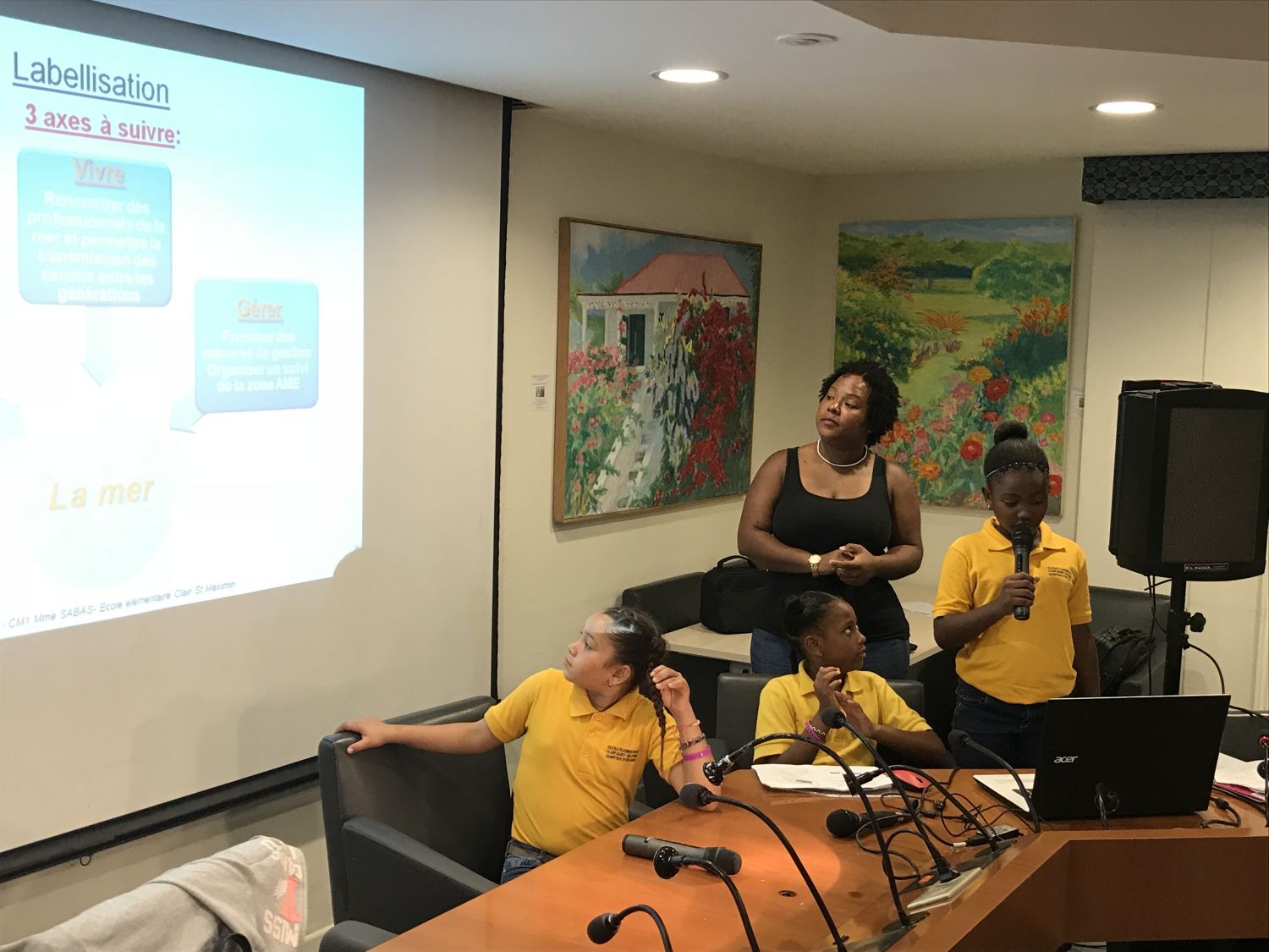 le Conseil de la mer élargi de leur Aire Marine Educative (AME)