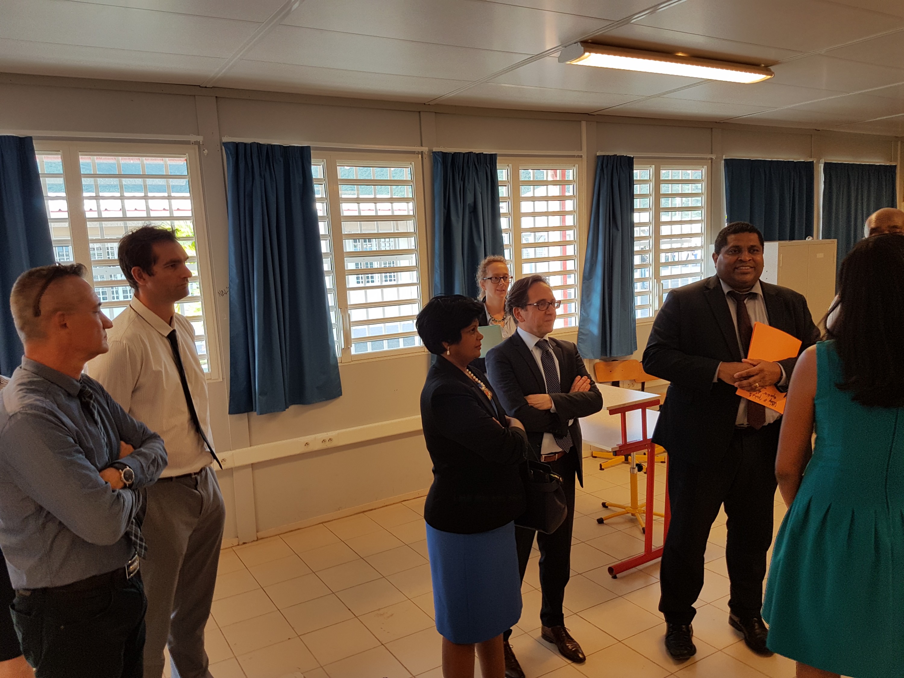 Visite de M. le Recteur au collège de Quartier d'Orléans le 20 décembre 2016