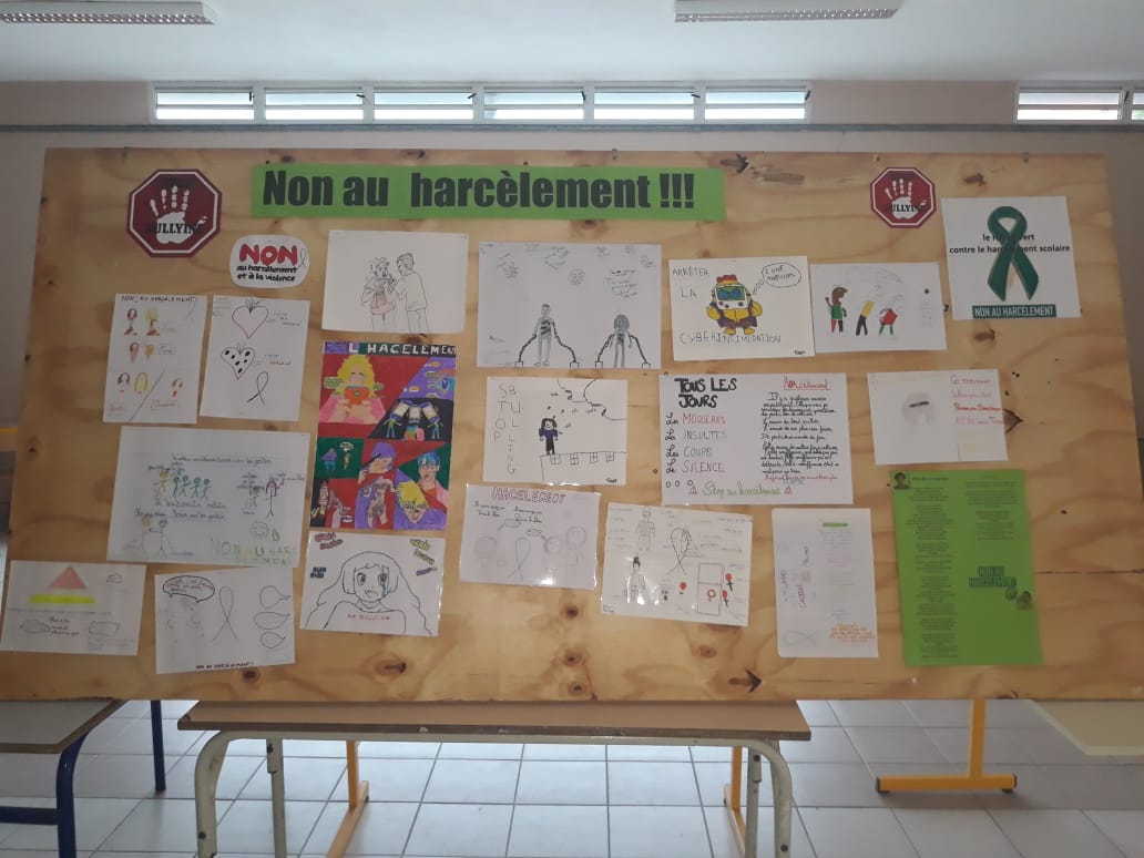 Travaux des élèves pour la lutte contre le harcèlement