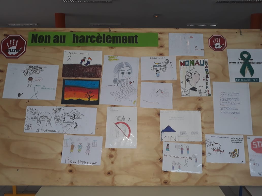 Travaux des élèves pour la lutte contre le harcèlement