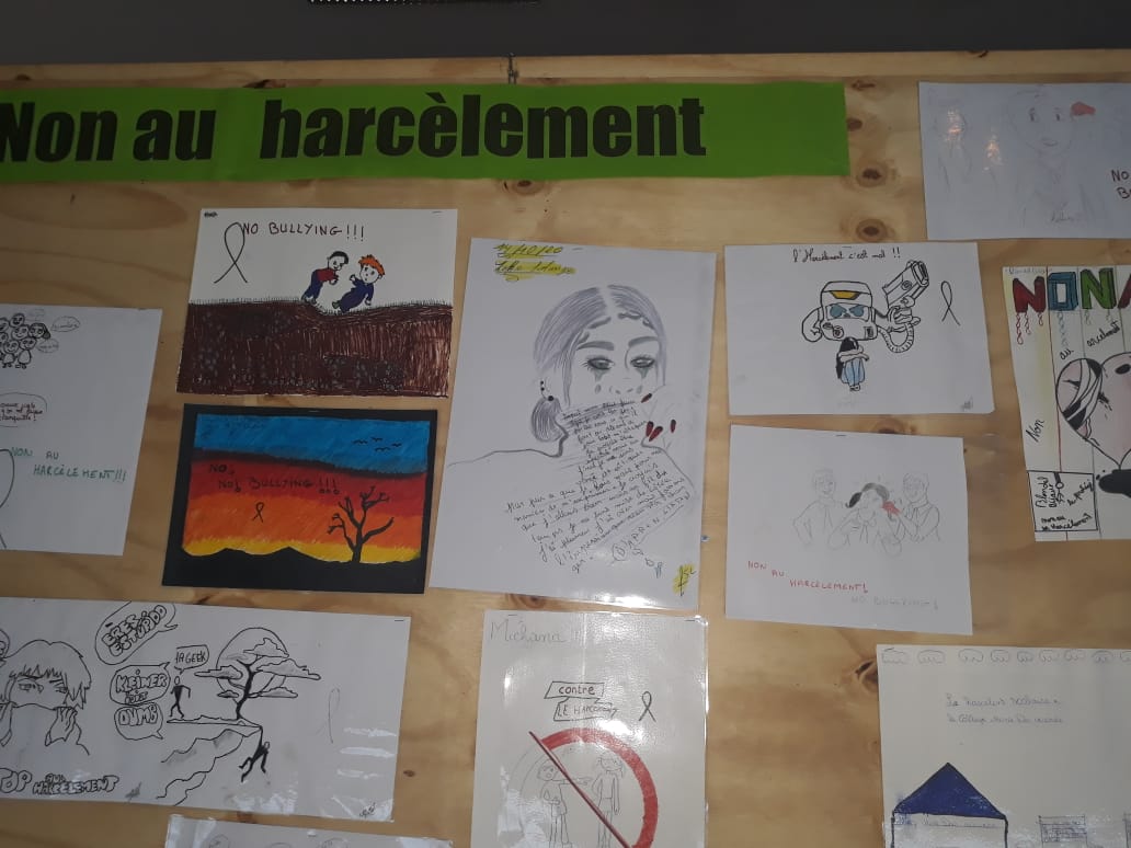 Travaux des élèves pour la lutte contre le harcèlement